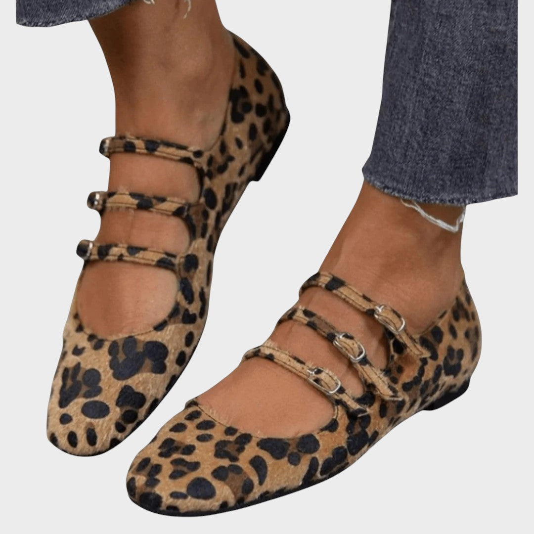 Poliana | Bailarinas con Estampado de Leopardo