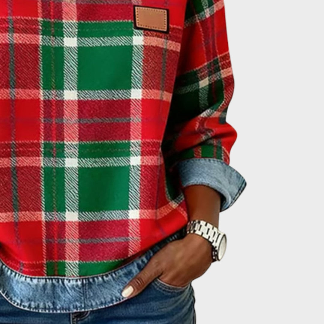 Iva | Suéter con Detalles en Denim