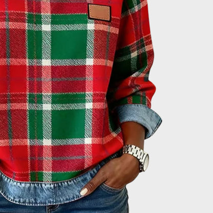 Iva | Suéter con Detalles en Denim