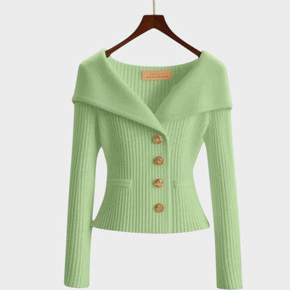 Nicole |  Cárdigan Acanelado Elegante