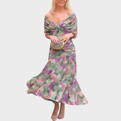 Lora | Vestido Largo Con Escote En V