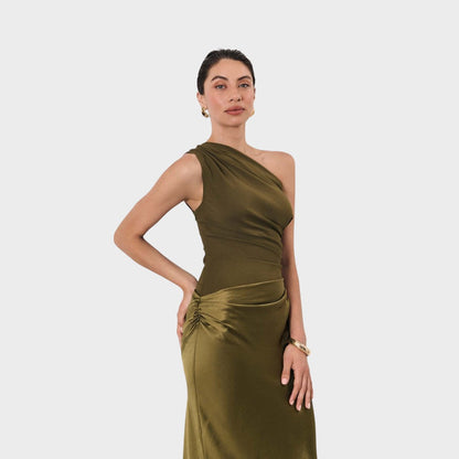 Asmine | Elegante Vestido de Un Solo Hombro