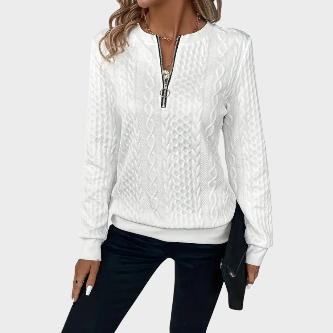 Zulmira | Suéter de Punto con Cremallera