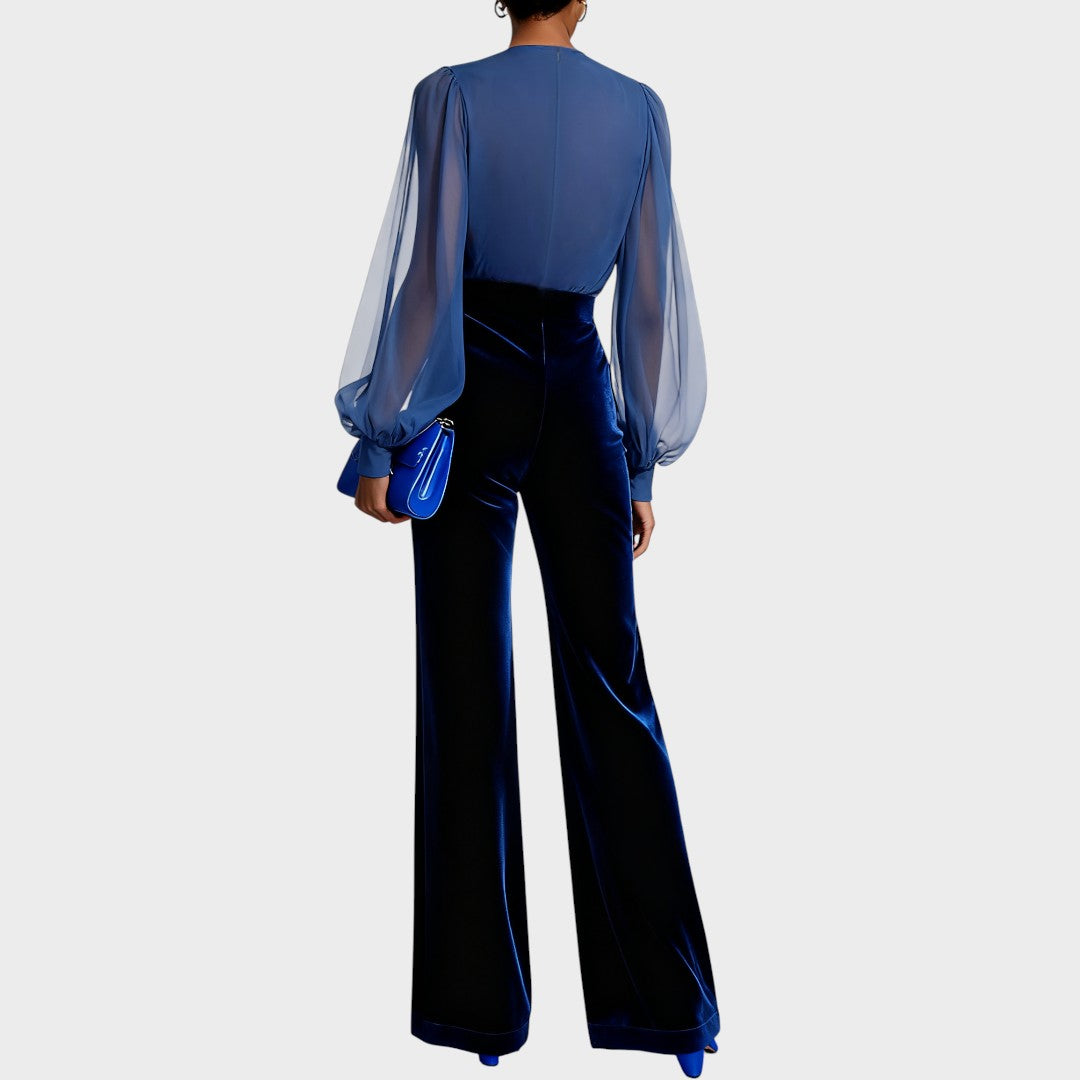 Grimelda | Mono de Terciopelo con Escote en V