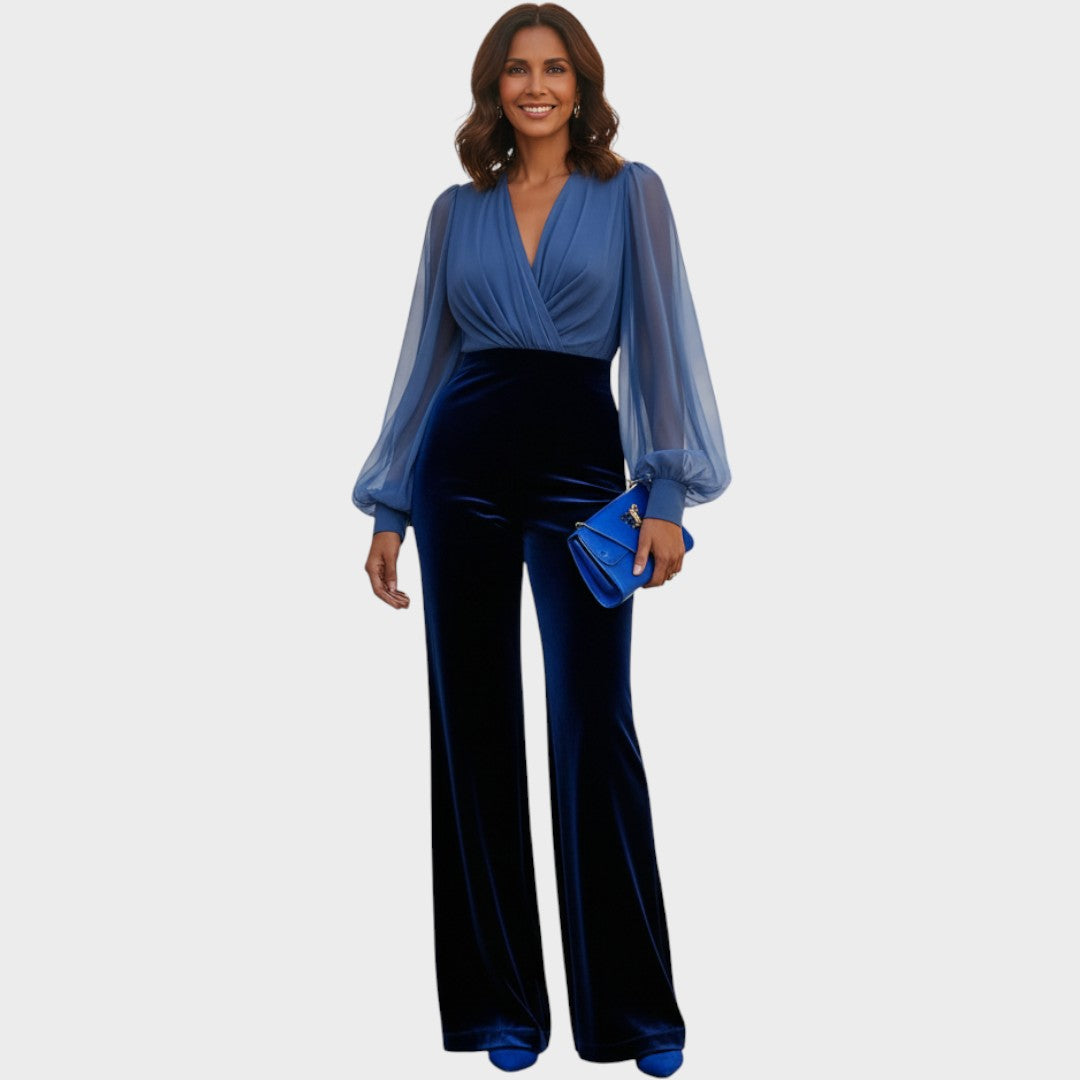 Grimelda | Mono de Terciopelo con Escote en V