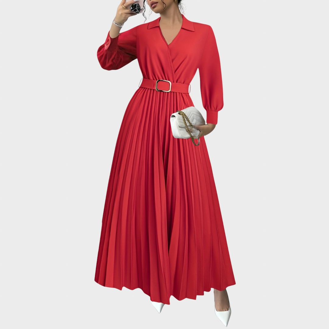 Margot | Vestido Largo Plisado