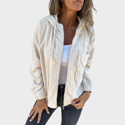 Ella | Chaqueta de Pana con Capucha