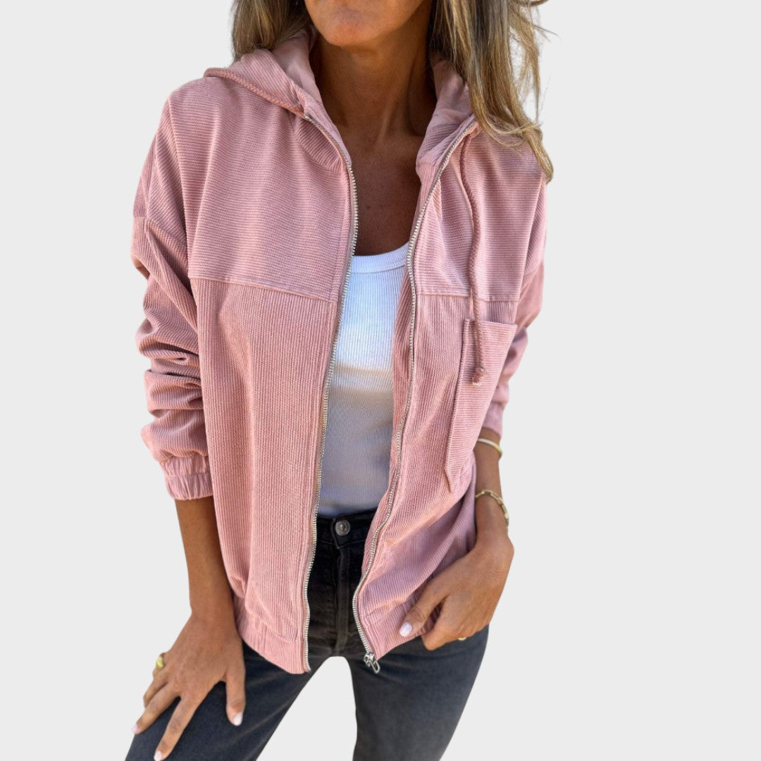 Ella | Chaqueta de Pana con Capucha