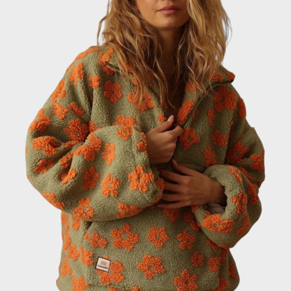 Renata | Suéter Joven con Medio Cierre