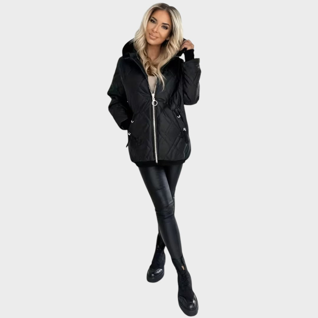 Belle | Chaqueta Acolchada de Invierno con Capucha