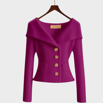 Nicole |  Cárdigan Acanelado Elegante