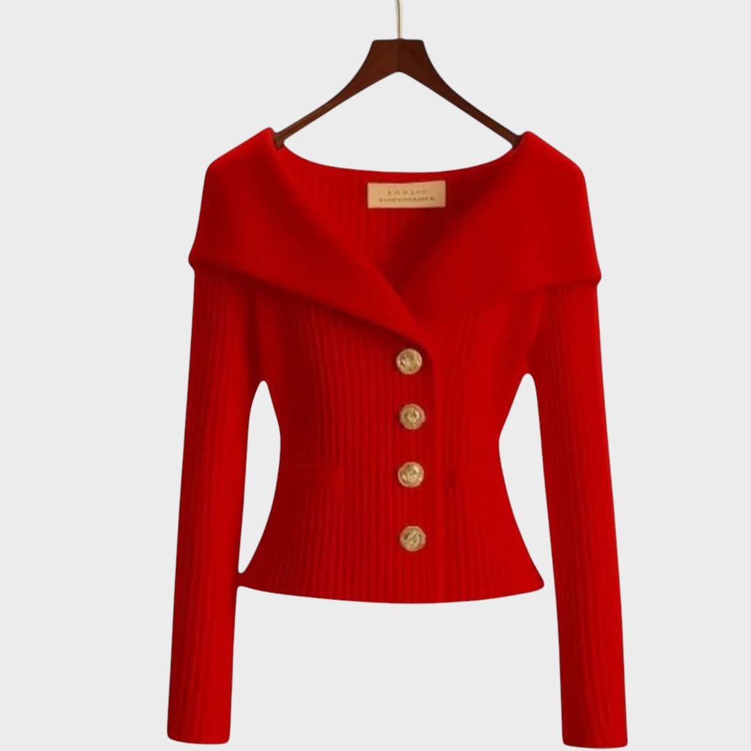 Nicole |  Cárdigan Acanelado Elegante