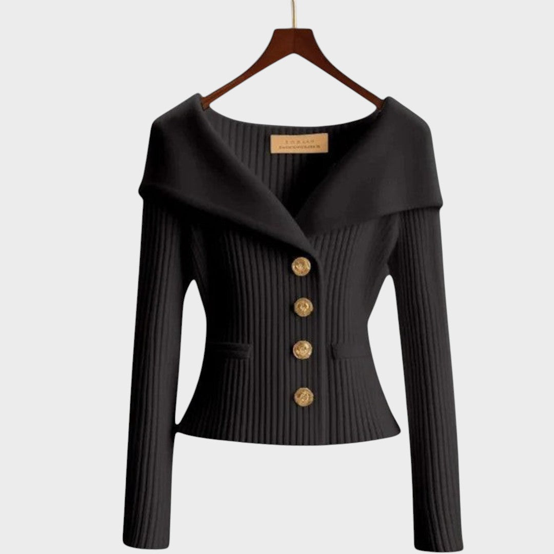 Nicole |  Cárdigan Acanelado Elegante