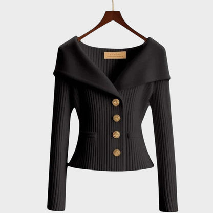 Nicole |  Cárdigan Acanelado Elegante