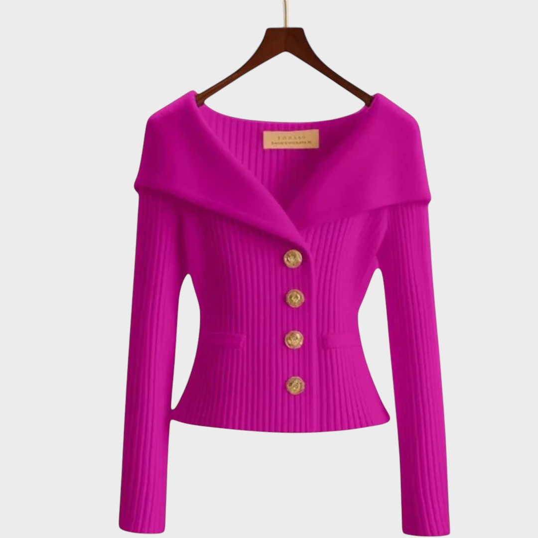 Nicole |  Cárdigan Acanelado Elegante