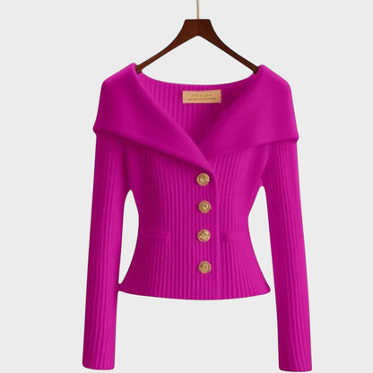 Nicole |  Cárdigan Acanelado Elegante