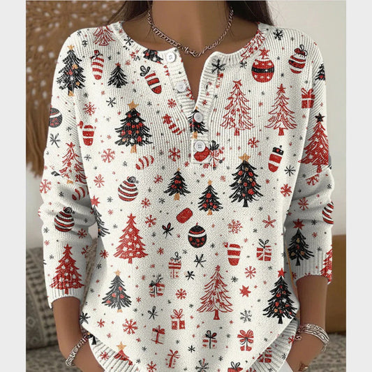 Cris | Suéter Navideño con Botones