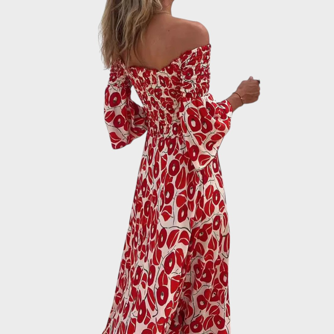 Veri | Vestido con Hombros al Aire y Cintura Elástica