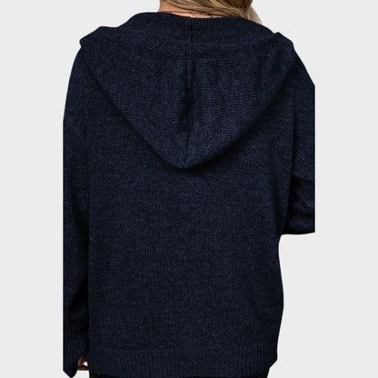 Amélia | Cardigan de Punto Suave con Capucha