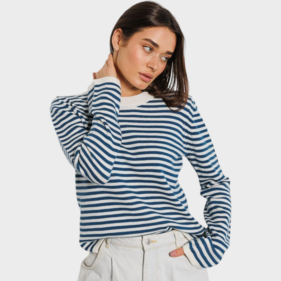 Francisca | Suéter de Manga Larga a Rayas