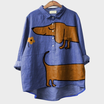 Asta | Blusa Fluida Con Estampado Animal