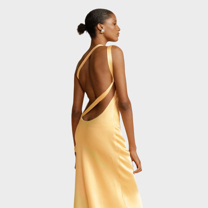 Muriel | Vestido Largo De Satén