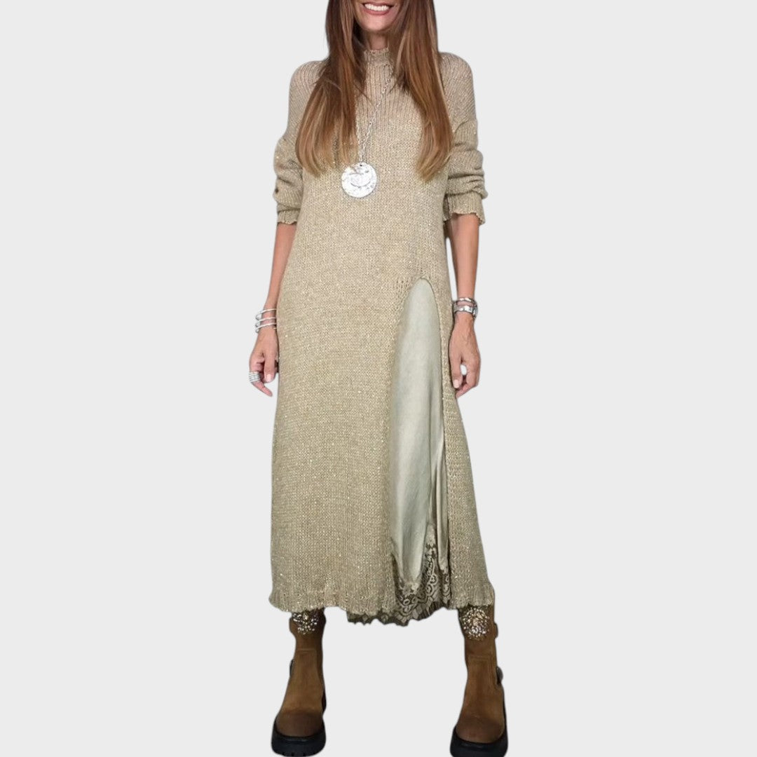 Vega | Conjunto de Jersey y Vestido de Estilo Lencería