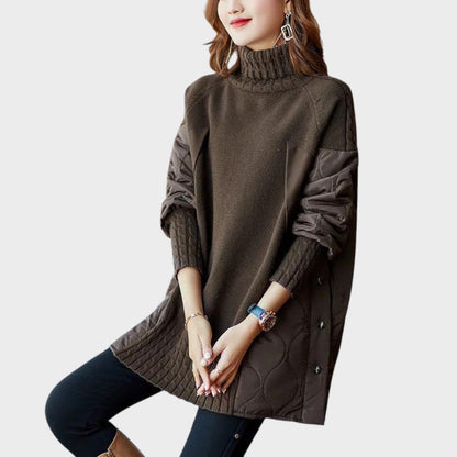 Sarah | Jersy Oversize de Cuello Alto