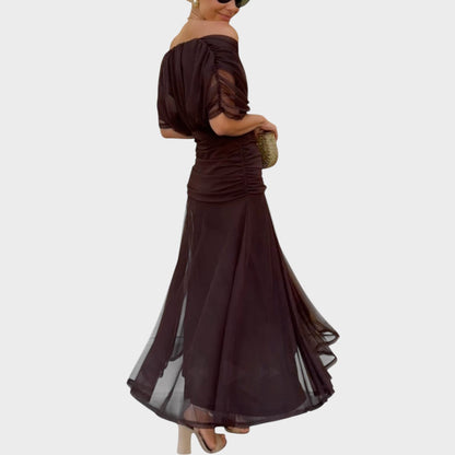 Lora | Vestido Largo Con Escote En V