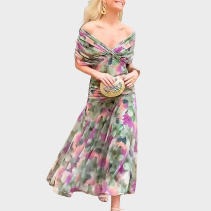 Lora | Vestido Largo Con Escote En V