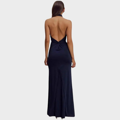 Laguna | Vestido Largo Con Cuello Halter